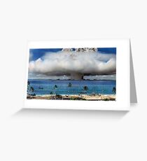 Colorized Operation Crossroads Baker, Bikini Atoll,1946 Greeting Card