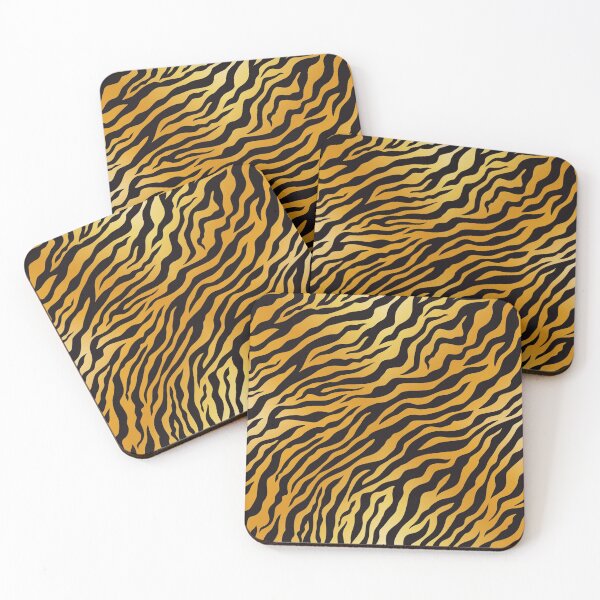 Item preview, Orange Yellow Black Tiger Stripes Cat Pattern Kitten Kittens Cats Kitty designed and sold by Draculaura2009.