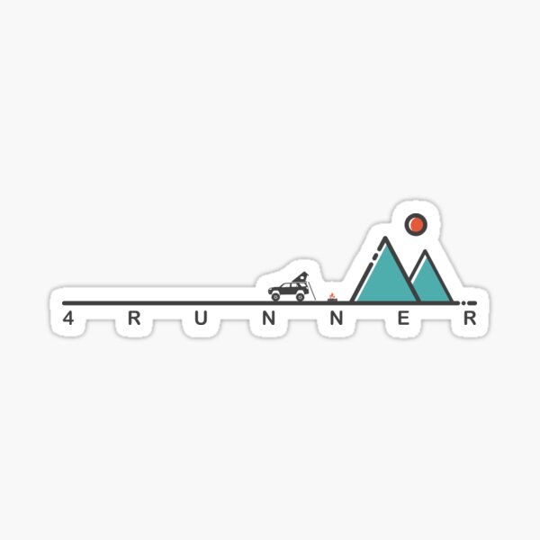 5th Gen 4runner Overland Camping Sticker