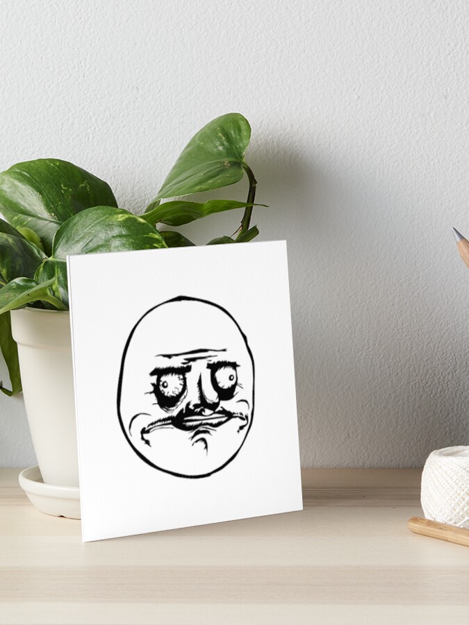 Crazy Troll Face Social Media Greeting Card for Sale by Steelpaulo