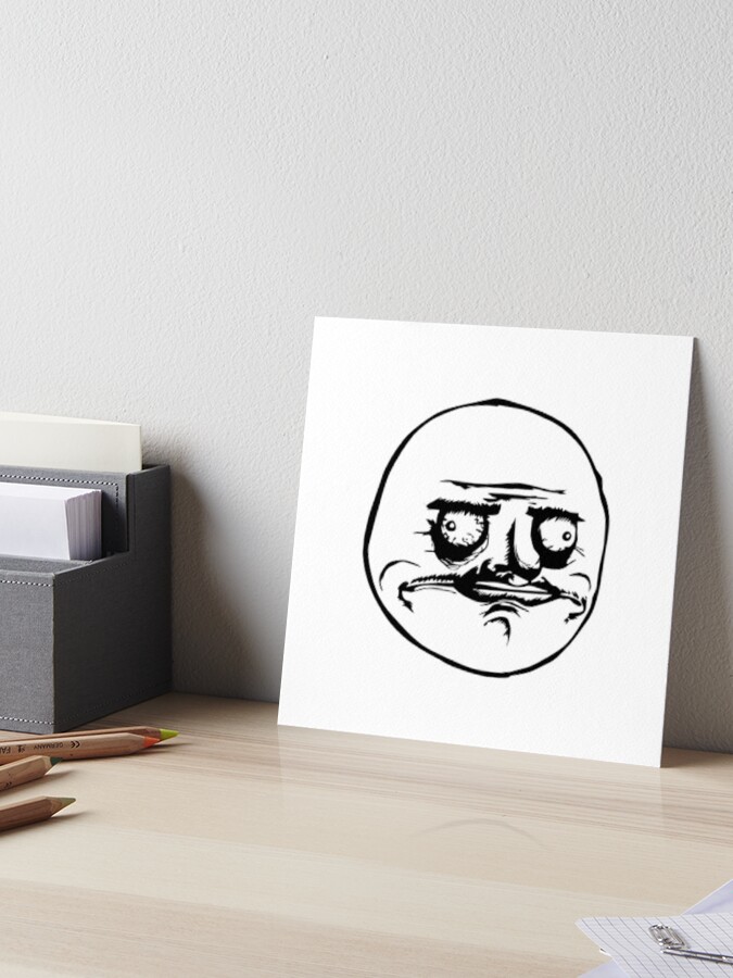 Angry Troll Face Social Media Photographic Print for Sale by Steelpaulo
