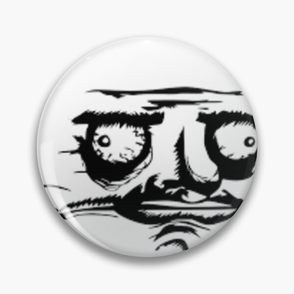 Crazy Troll Face Social Media Pin for Sale by Steelpaulo