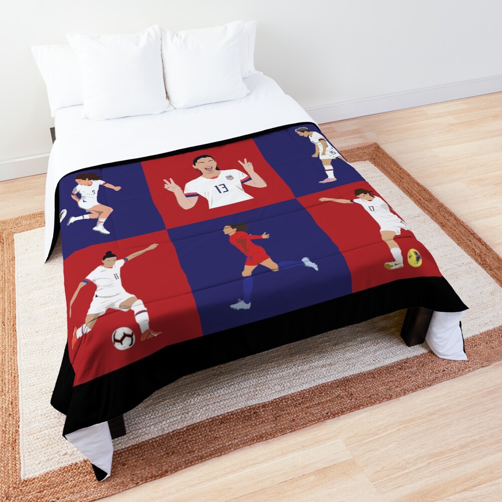 USWNT Players Brady Bunch Style Comforter