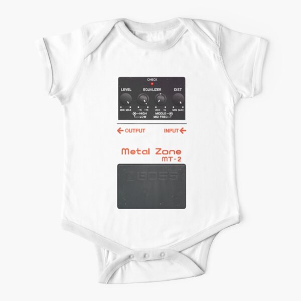 Metal Zone Guitar Pedal Short Sleeve Baby One-Piece