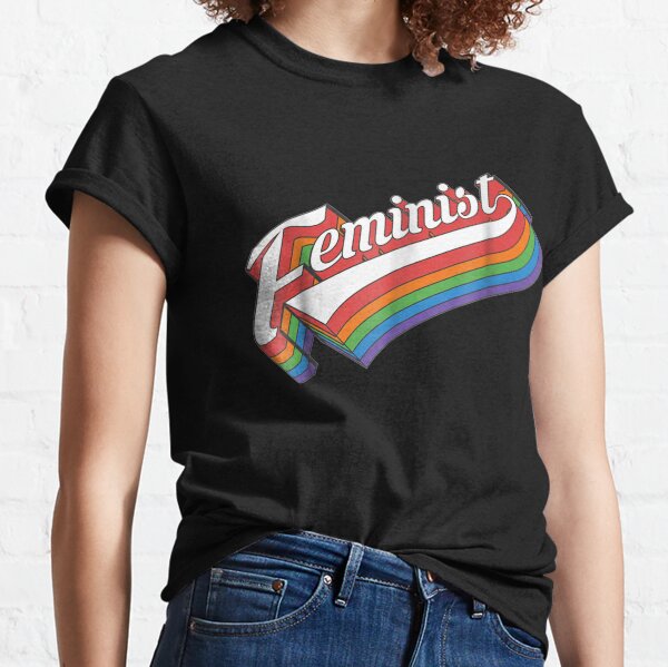 Retro Feminist 70s Style Vintage Feminism Girl Power Classic T-Shirt