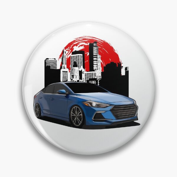 Item preview, Royal Blue 2017 Elantra Sport Front SIde designed and sold by Enthusiast Designs.