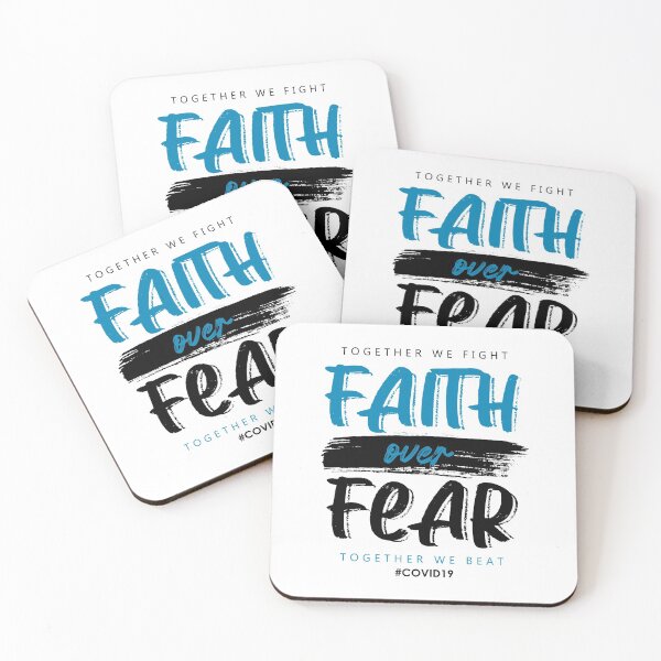 Item preview, Faith over Fear Fight Covid designed and sold by KA DESIGNS.