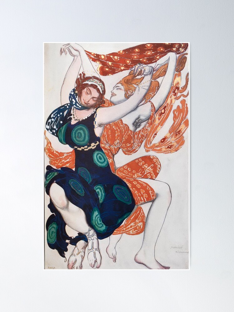 Alternate view of Leon Bakst Costume Illustration, 1911 Poster