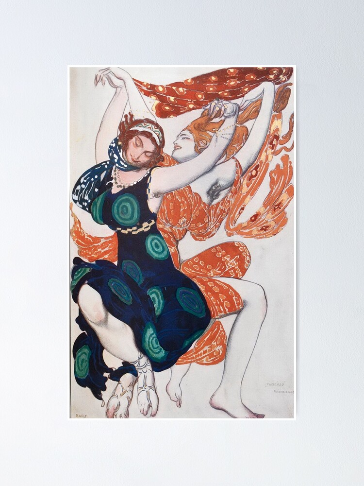 Alternate view of Leon Bakst Costume Illustration, 1911 Poster