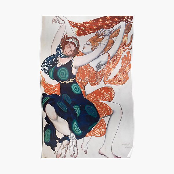 Leon Bakst Costume Illustration, 1911 Poster