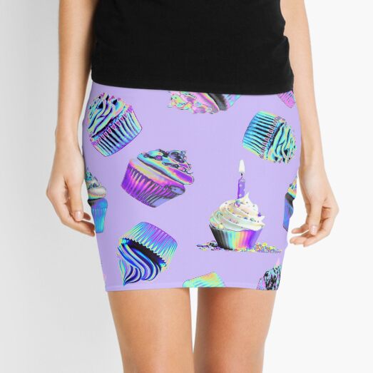 Holographic waves in purple Leggings for Sale by vaporspearl