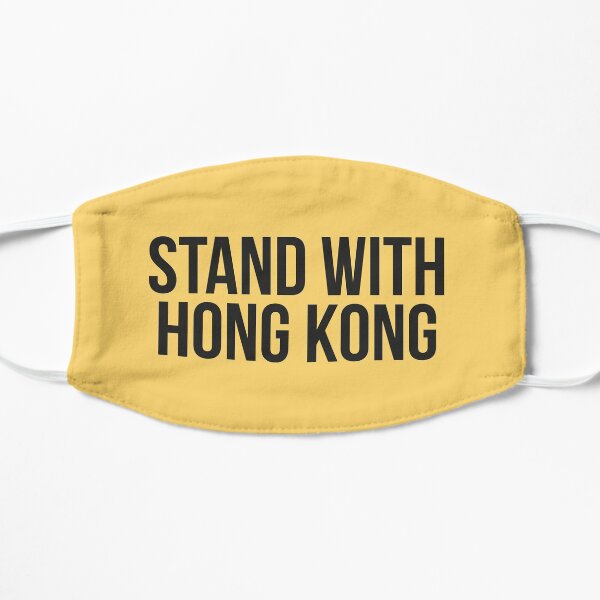 Stand With Hong Kong Flat Mask