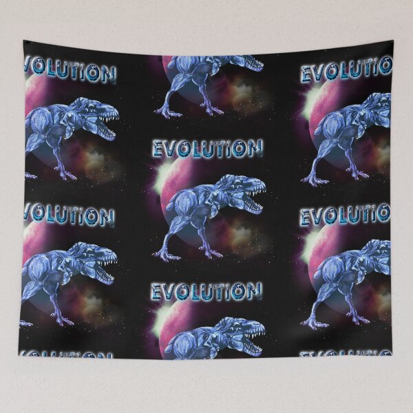 Item preview, Evolution Dinosaur Chicken in Outer Space designed and sold by iduzarts.