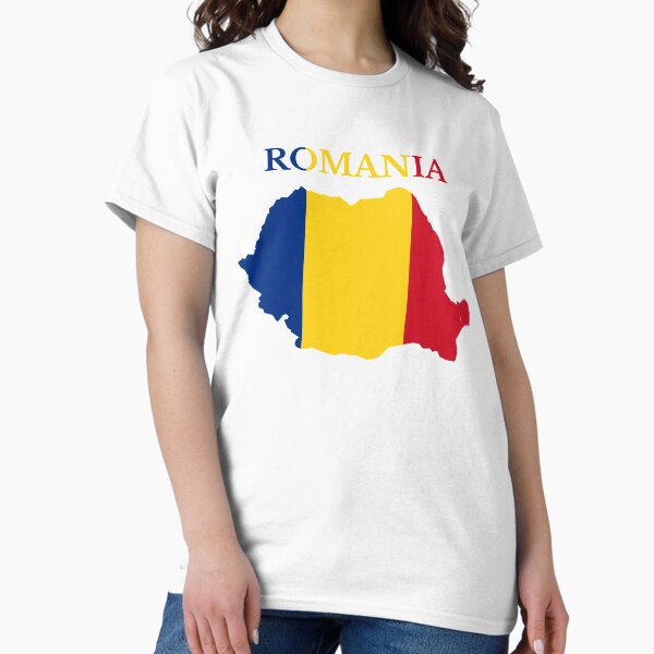 Item preview, Romania flag map designed and sold by marosharaf.