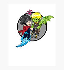 Wiccan and Hulkling Photographic Print