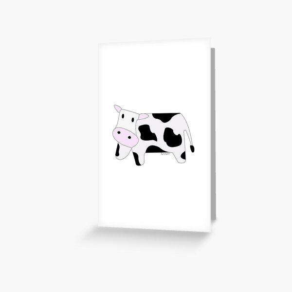 Wisconsin Cow Greeting Card