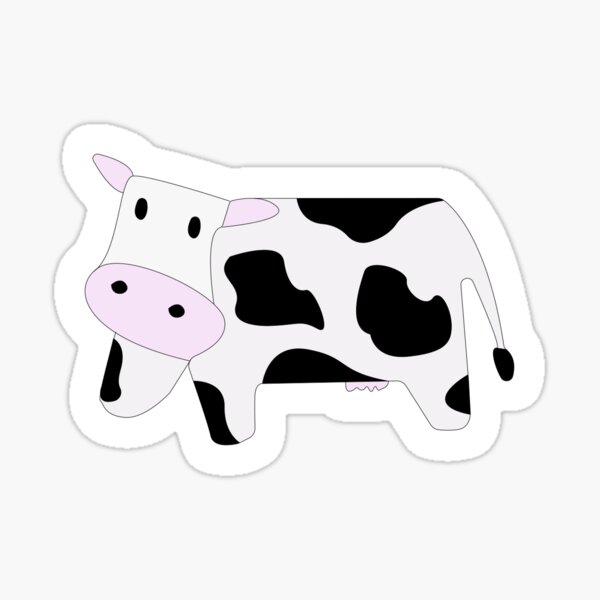 Wisconsin Cow Sticker