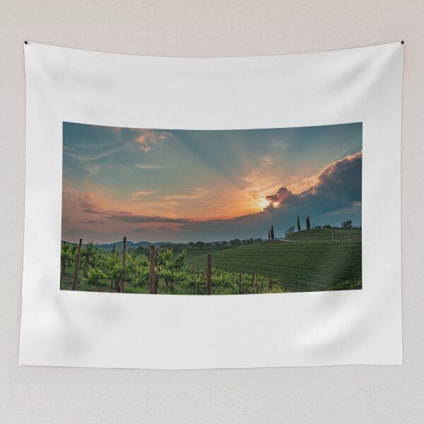Item preview, Spring stormy sunset in the vineyards of Collio Friulano, Friuli-Venezia Giulia, Italy designed and sold by zakaz86.