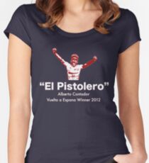 Alberto Contador Vuelta Winner 2012 Women's Fitted Scoop T-Shirt
