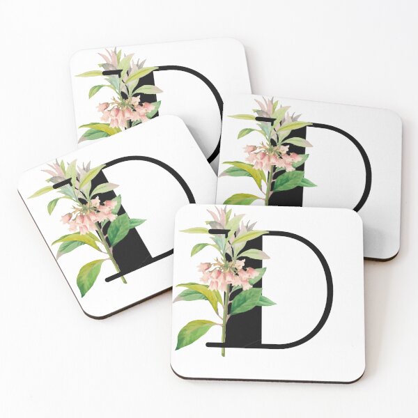 Item preview, Floral Monogram Letter D designed and sold by mandeegirl17.