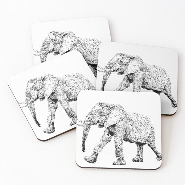 Item preview, Marching Elephant designed and sold by RootSpellStudio.