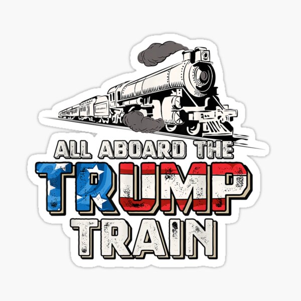 I Like Trains Stickers Redbubble - roblox music ids trump train