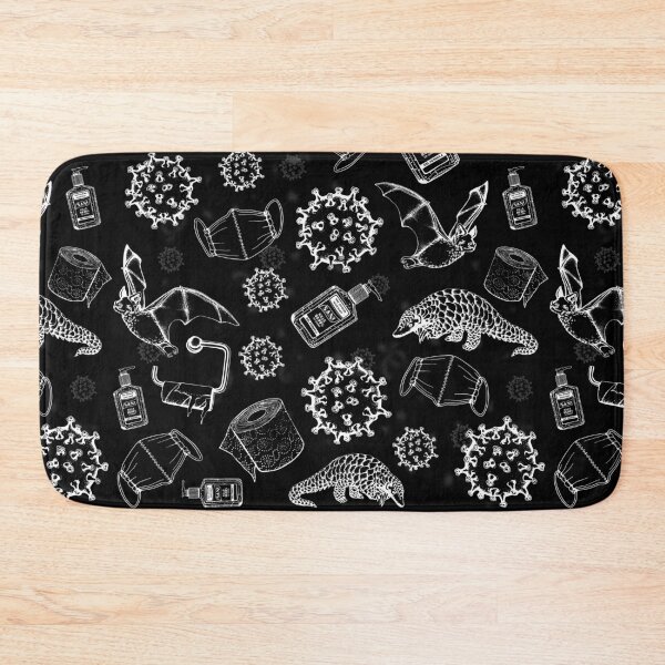 Item preview, Covid-19 Black & White Souvenir Pattern  designed and sold by OneHorn.