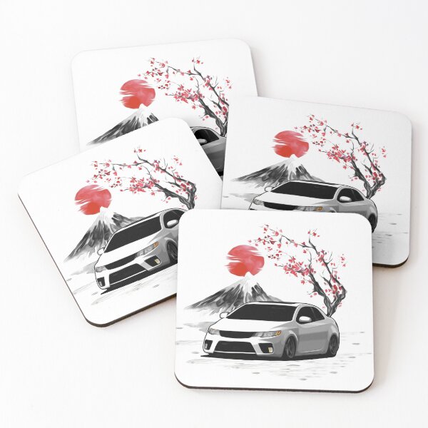 Item preview, Frost White 2010 Cerato Forte Coupe Front Side designed and sold by Enthusiast Designs.