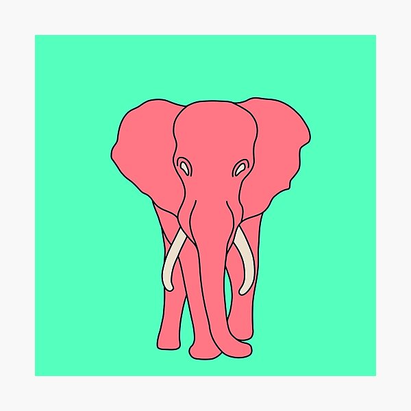 Item preview, Pink Elephant  designed and sold by Mindingme.