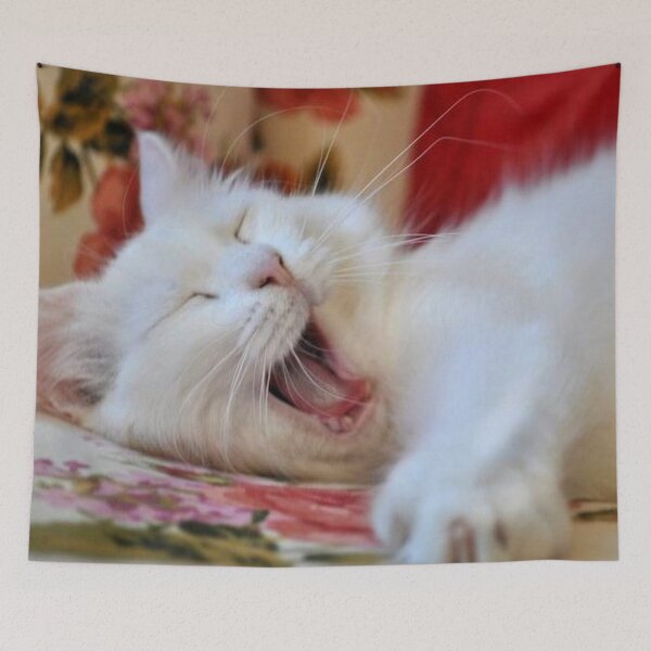 Item preview, Cute Portrait Of A Yawning Van Cat designed and sold by taiche.