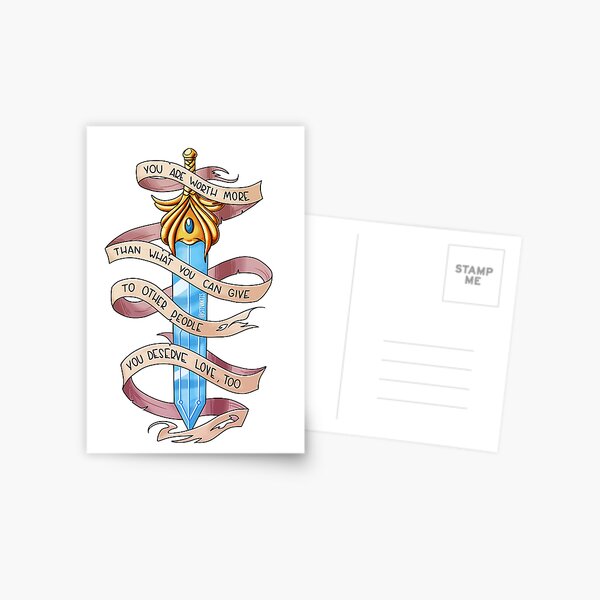 hier ist es! Genieße und sei positiv <3 Postkarte