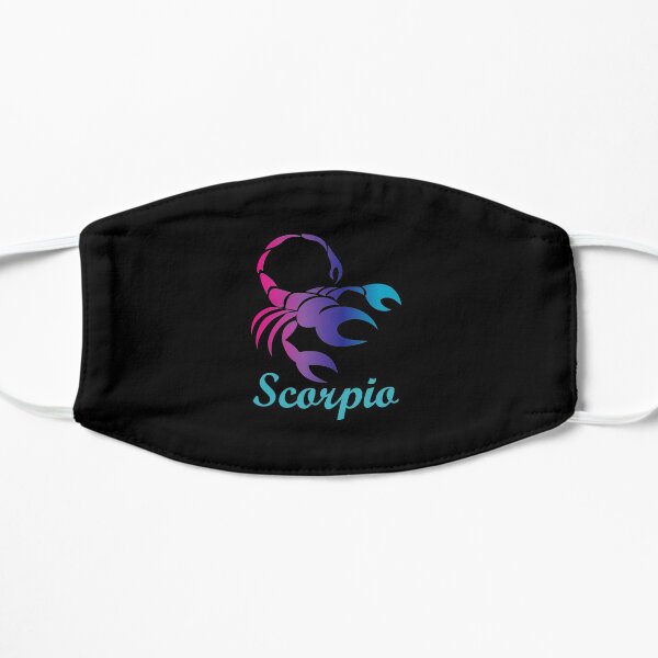 Scorpio Water Sign Graphic Zodiac Birthday Gift Idea Horoscope Design Mask