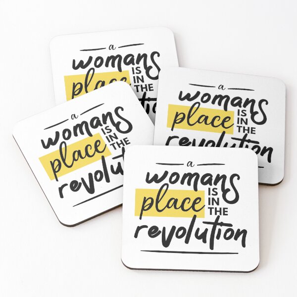 Item preview, Inspirational Feminist Quote "A Woman's Place Is In The Revolution" designed and sold by aperte.