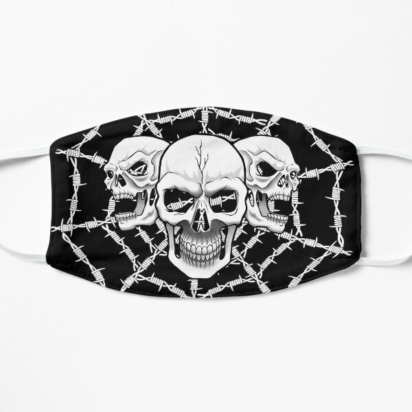 Skull Web Flat Mask