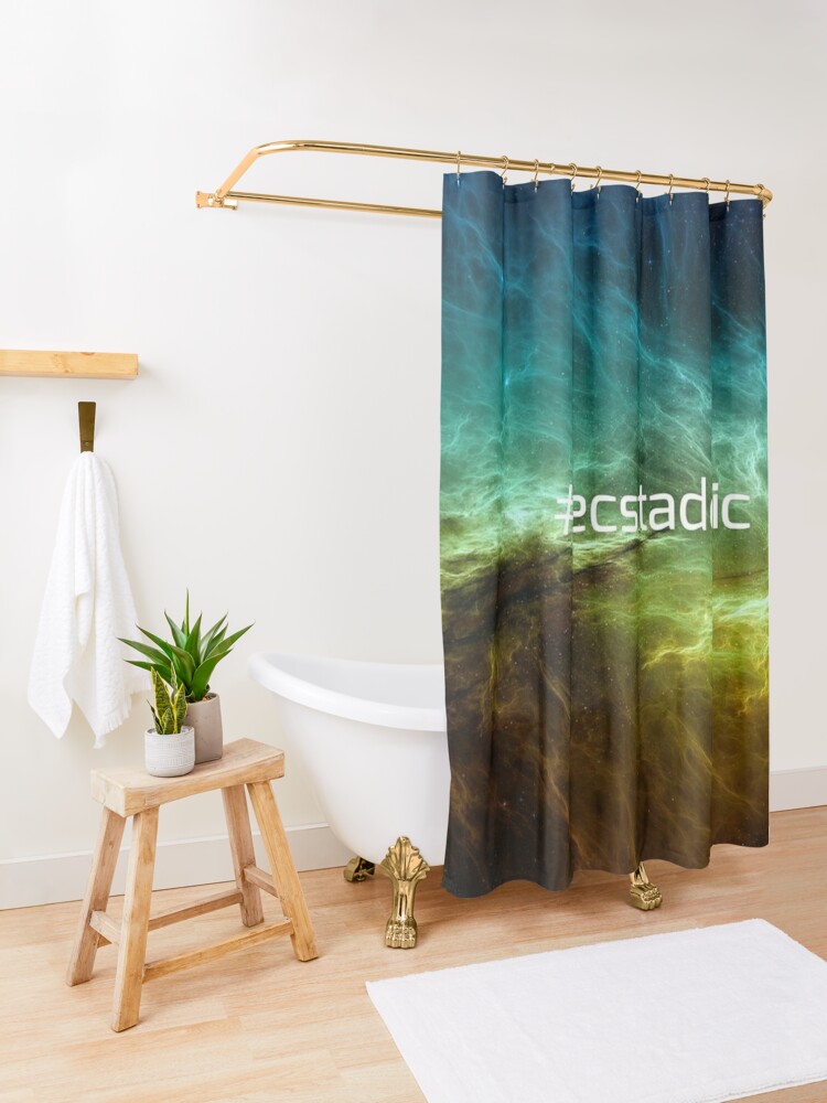 Alternate view of #ecstadelic Shower Curtain