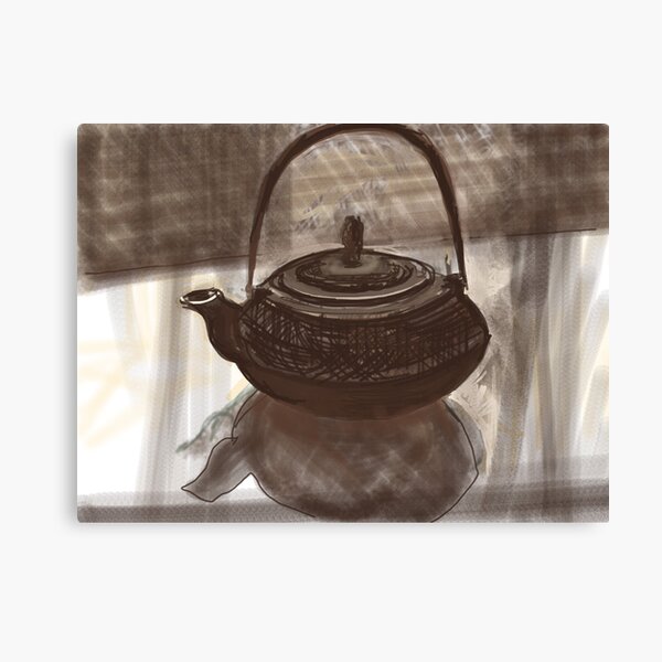 Metal Teapot Canvas Print