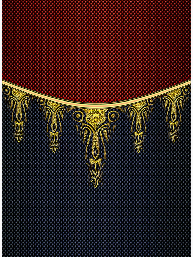 Thumbnail 3 of 3, Sticker, Golden Decoratives designed and sold by VkCases.