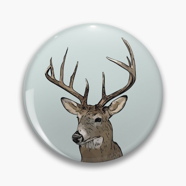 Item preview, Whitetail Big Buck Illustrated Deer Head Wall Mount  designed and sold by CynthiaCharlene.
