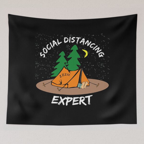 Item preview, Social Distancing Expert, Funny Camping Social Distancing Champion 2020 designed and sold by PrintOfi.