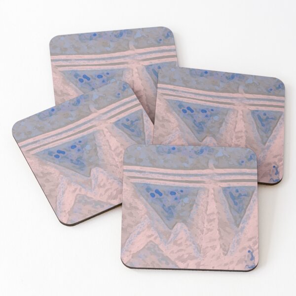 Item preview,  Color of the Year 2016  Rose Quartz/ Serenity Mountains Abstract Artwork  designed and sold by ozcushions.