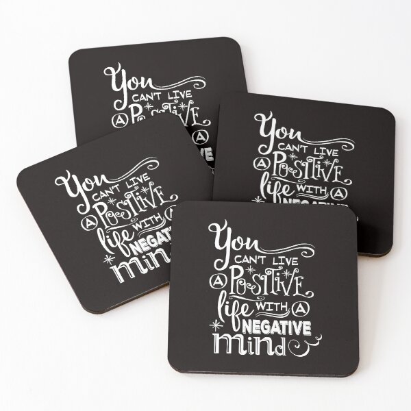 Item preview, "You can't live a positive life with a negative mind" designed and sold by Balasoiu Claudia.