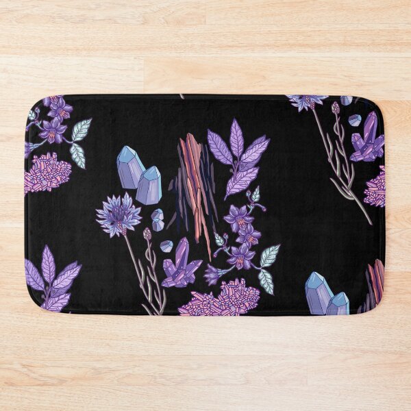 Item preview, Purple flowers and jewels. designed and sold by smalldrawing.