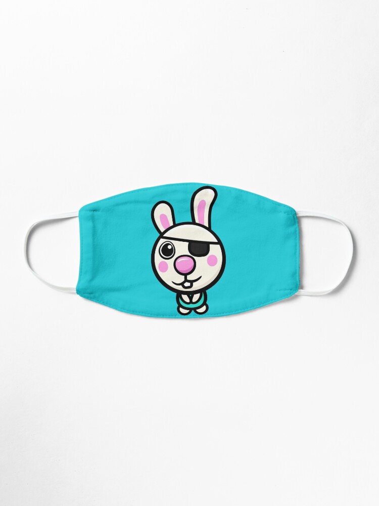 Bunny Cute Piggy Character Skin Mask By Theresthisthing Redbubble - roblox bunny headband