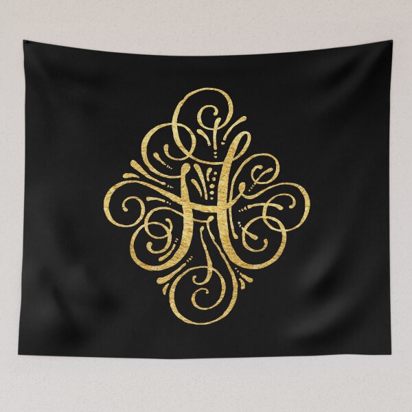 Item preview, Golden Letter H designed and sold by junkydotcom.