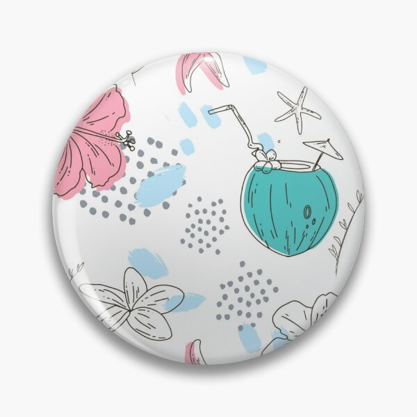 Item preview, Flowers and Coconut Spring Pattern Face Mask   designed and sold by 2blackcherries.