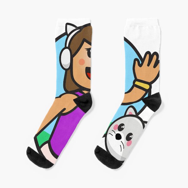 Gamer Girl Roblox Socks Redbubble - gamergirl roblox escape grandpa