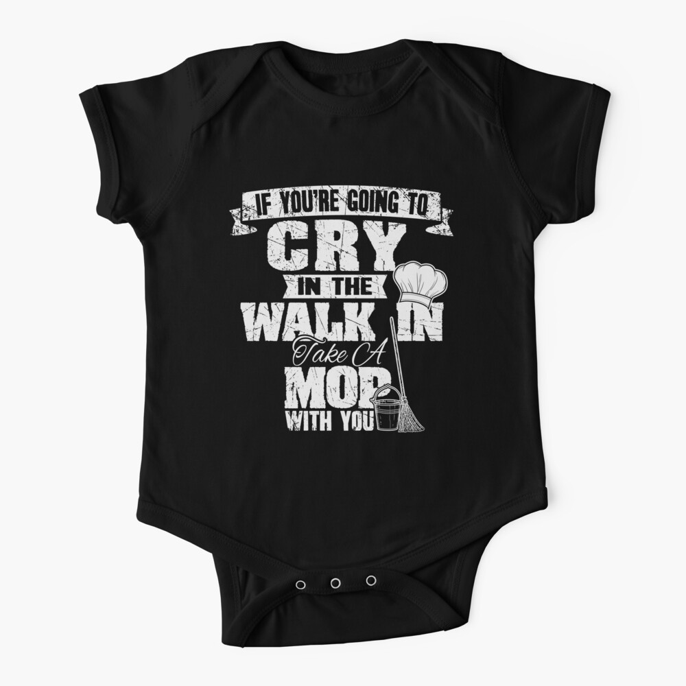 Go Cry in The Walk in Baby Short Sleeve Bodysuits Cotton Toddler Onesies