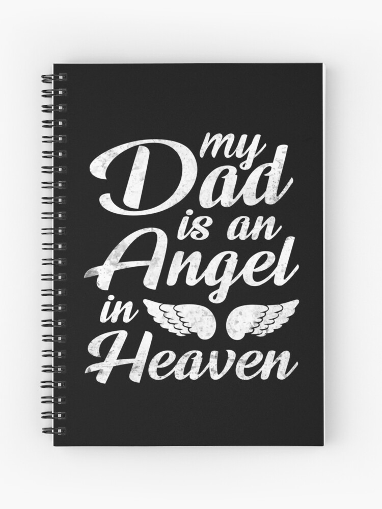 Cuaderno de espiral « Mi papá es un ángel en el cielo Día del padre» de  mdahmedali | Redbubble