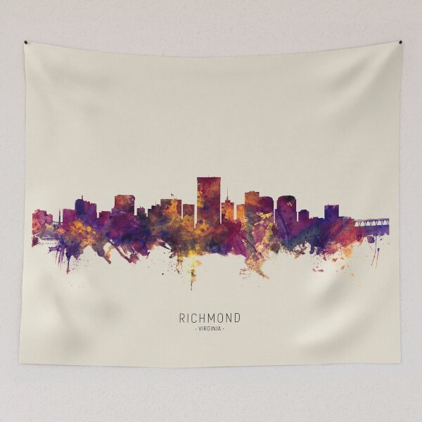 Item preview, Richmond Virginia Skyline designed and sold by ArtPrints.