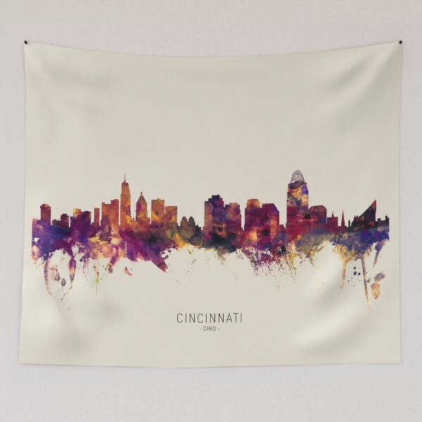 Item preview, Cincinnati Ohio Skyline designed and sold by ArtPrints.